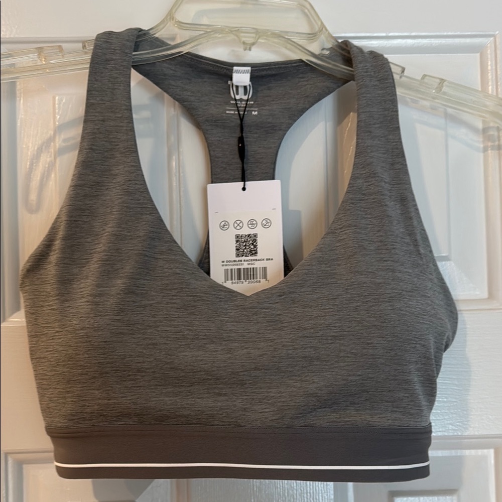 Wilson Gray Racerback Sports Bra NWT size medium